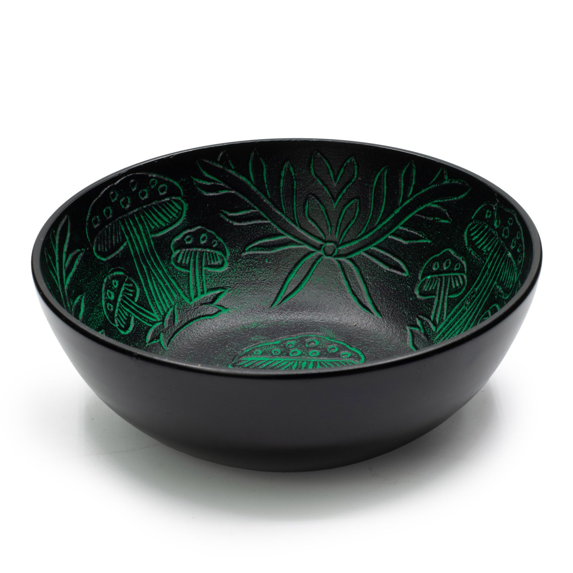 Aluminum Singing Bowl - Magic Mushroom - Green (20cm) - Image 6