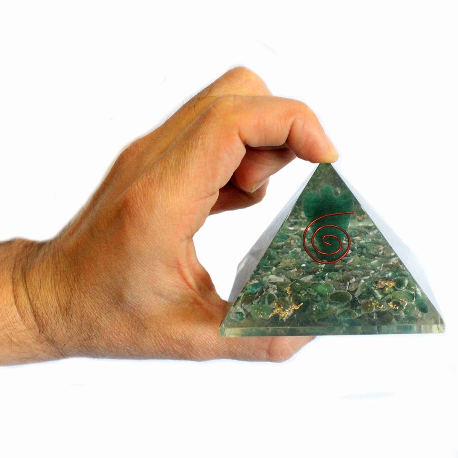 Lrg Orgonite Pyramid 70mm - Angel - Image 5