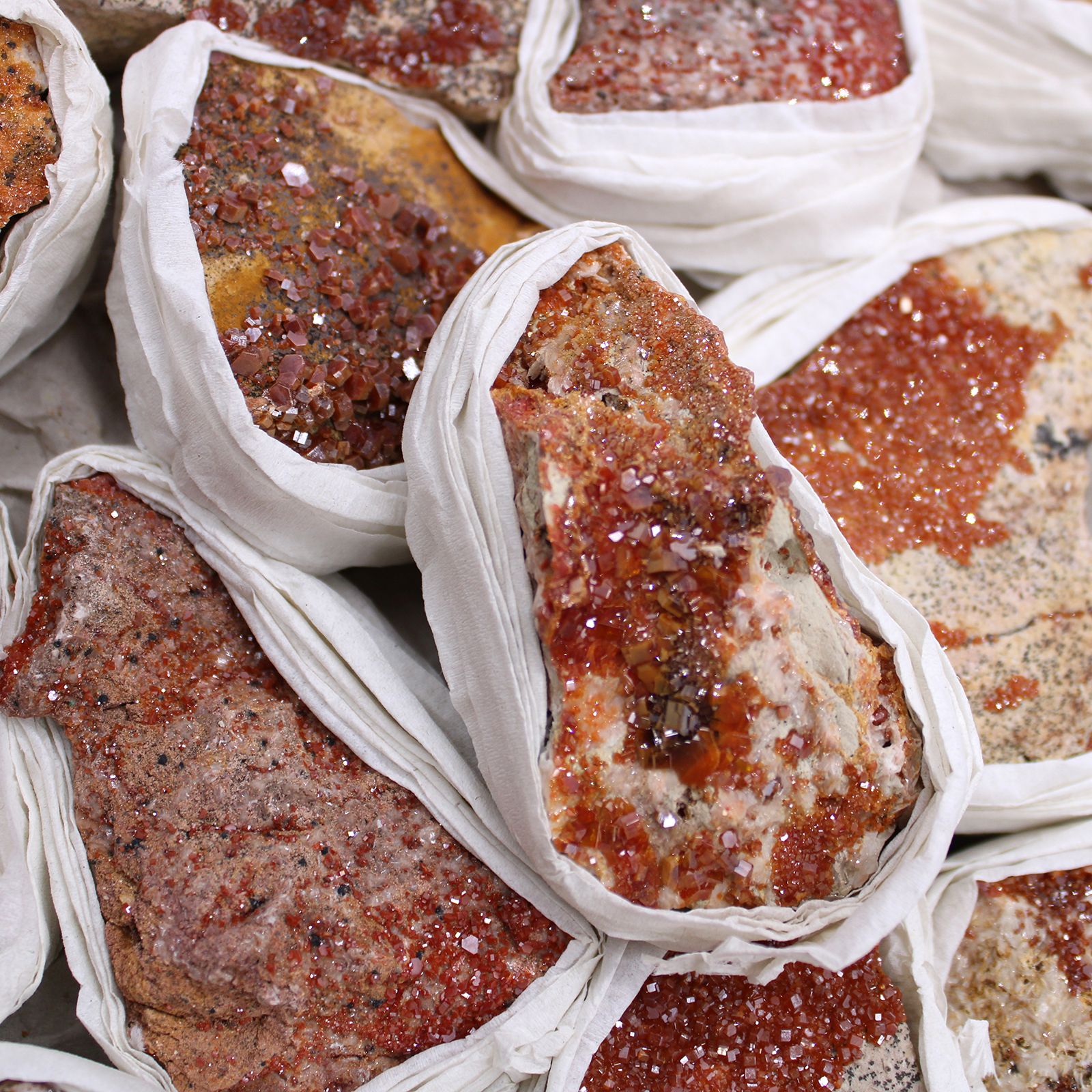 Mineral Specimens -Vanadinite (approx 20 pieces) - Image 2