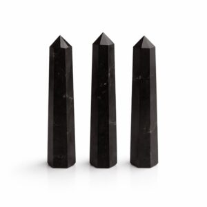 Gemstone Six Face Obelisk Point approx 11cm - Black Tourmaline