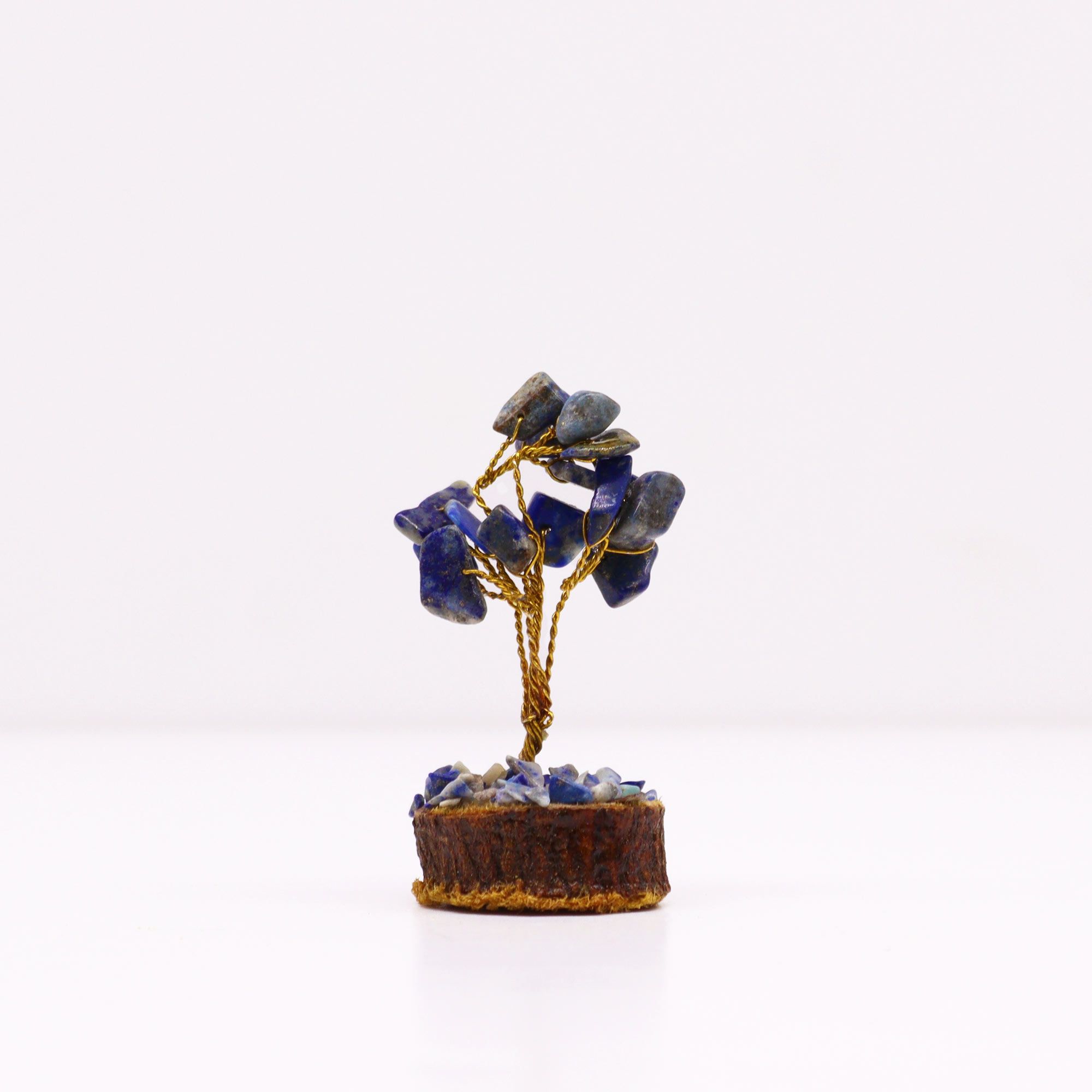 Mini Gemstone Trees On Wood Base - Sodalite (15 stones) - Image 3