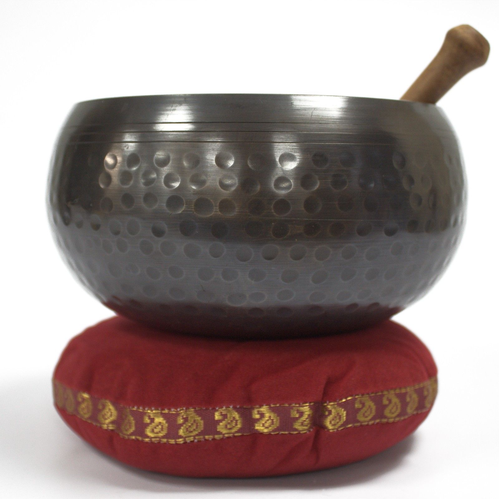 Singing Bowl Velvet Cushion - 16cm - Image 5