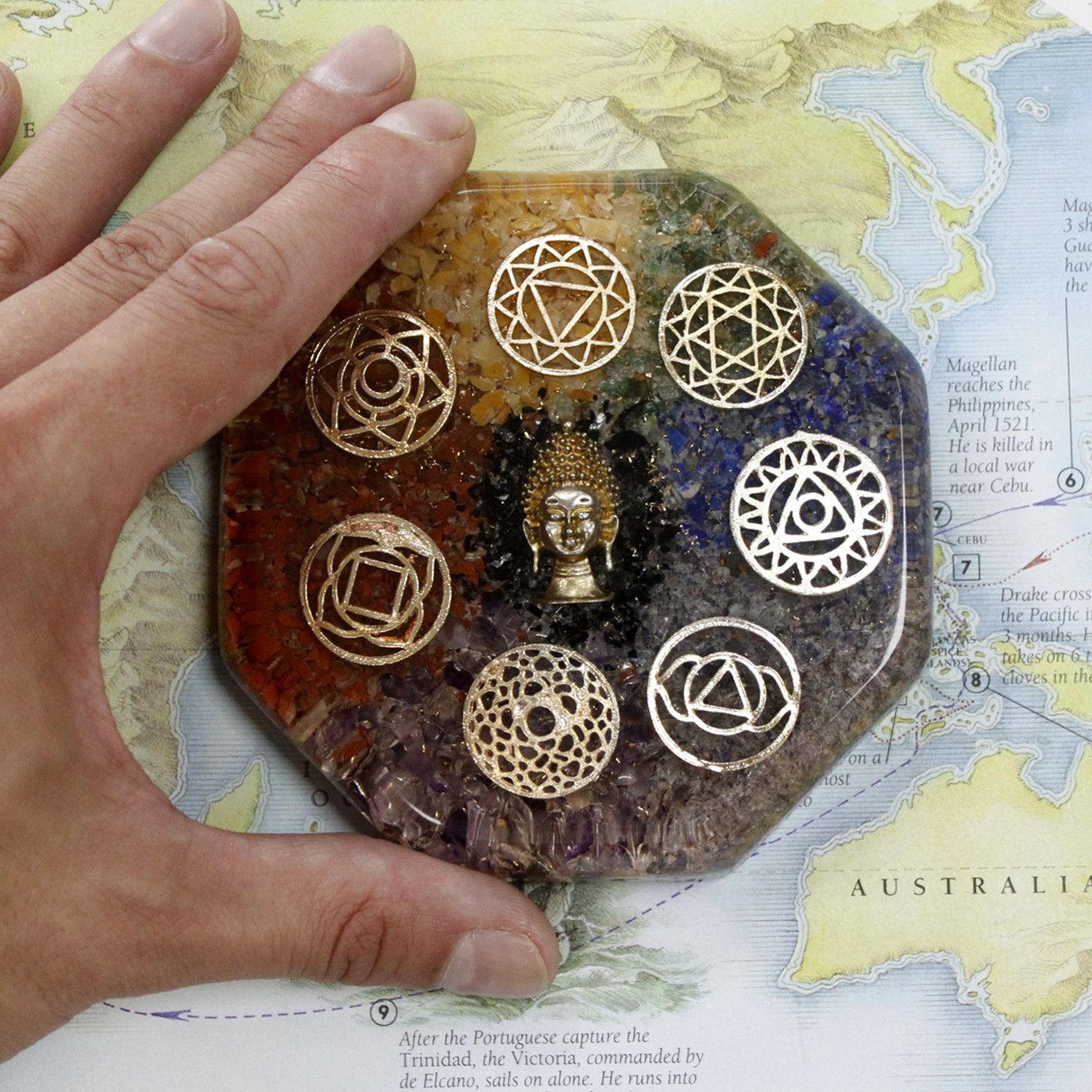 Orgonite Desk Power Packs - Angel Chakra - Lrg - Image 2