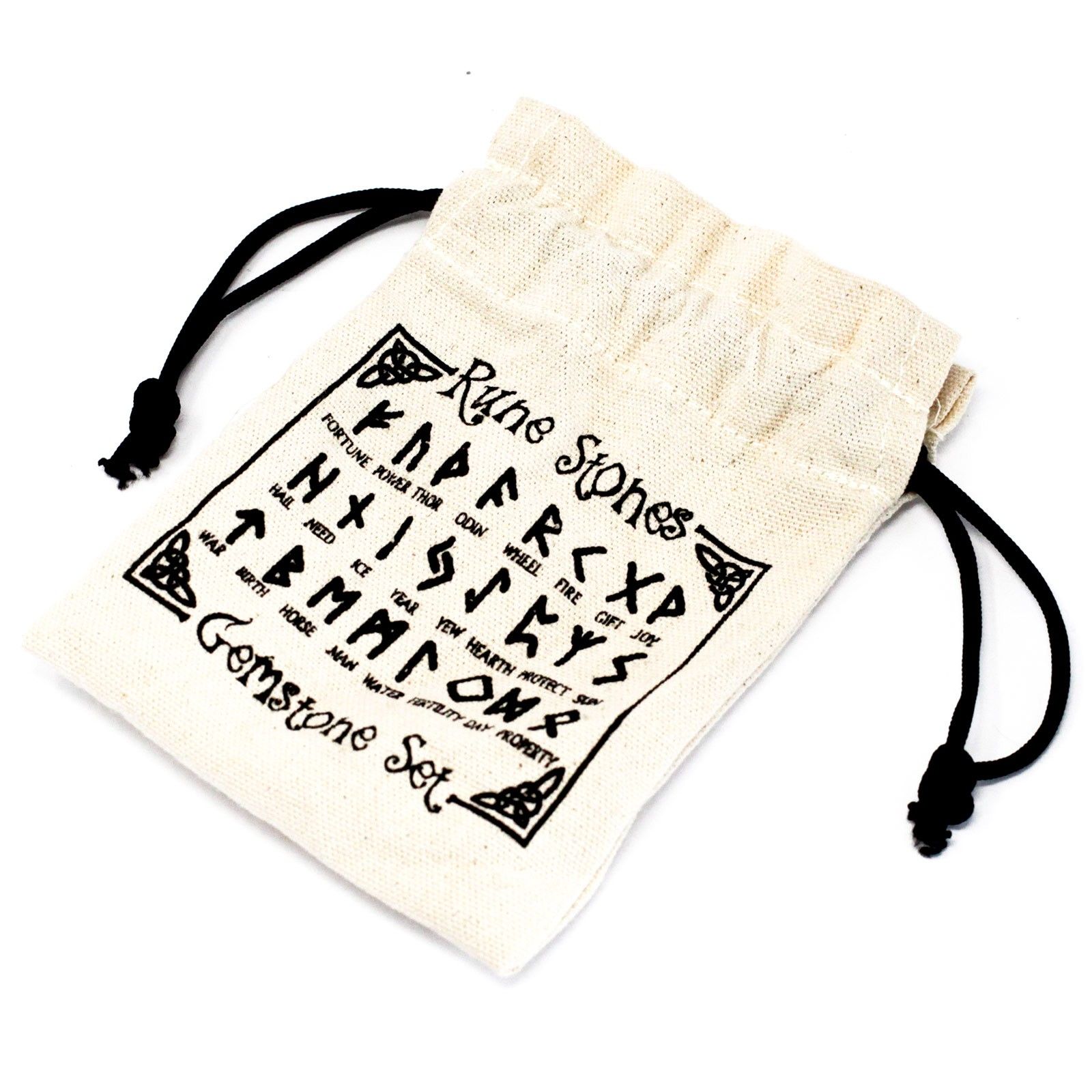Indian Runes in Pouch - Amethyst - Image 3