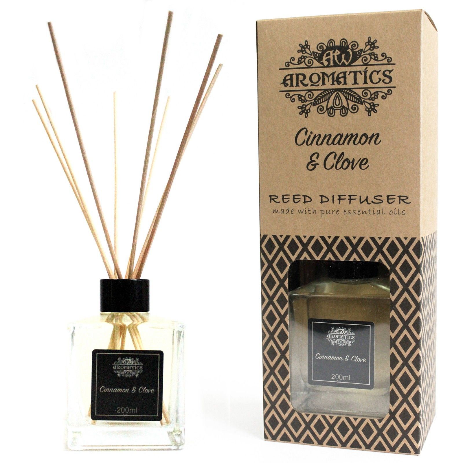 200ml Cinnamon & Clove Essential Oil Reed Diffuser - Image 6