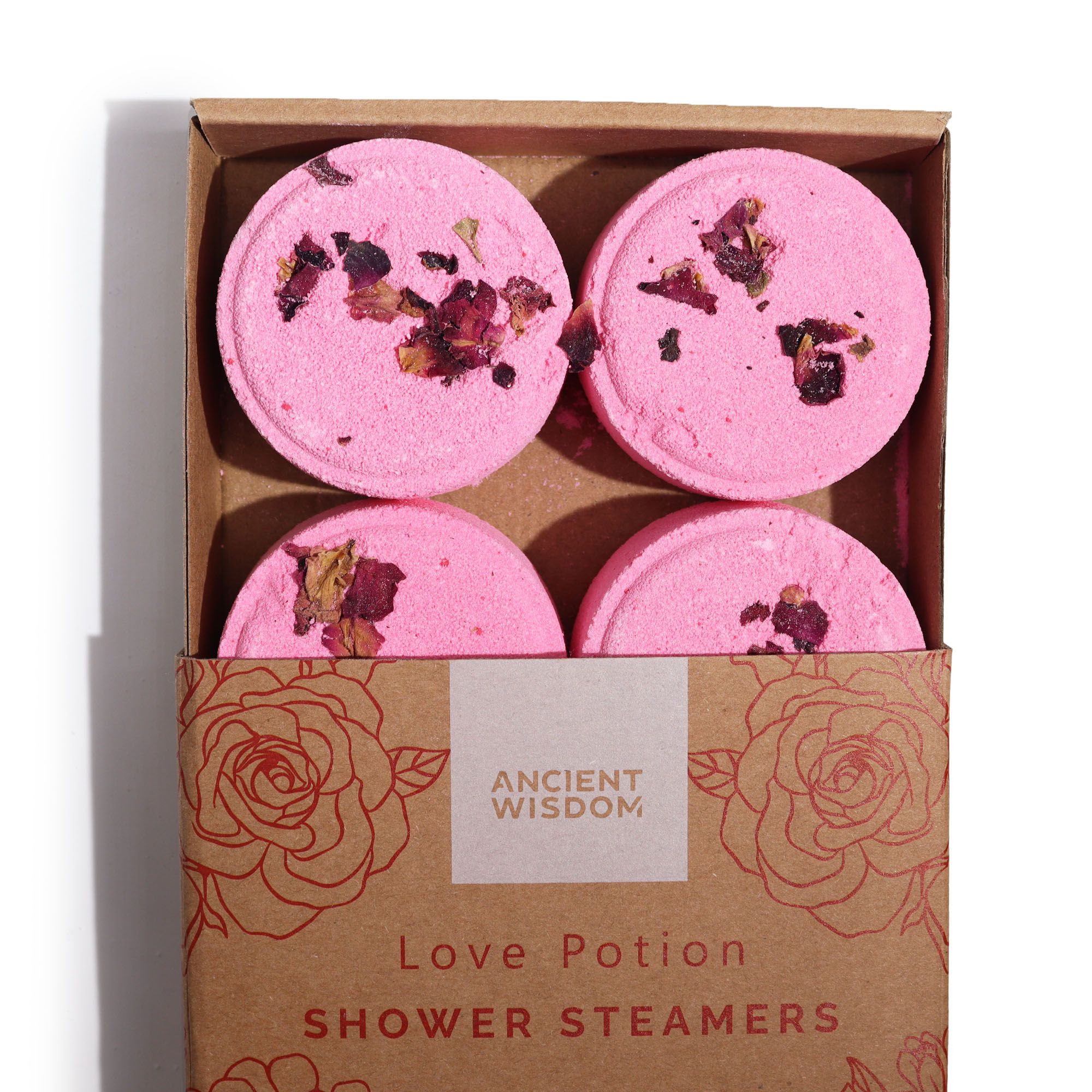 Zen Shower Steamers - Therapy Wellness Quartet - Love Potion (Pinky Red) - Image 2