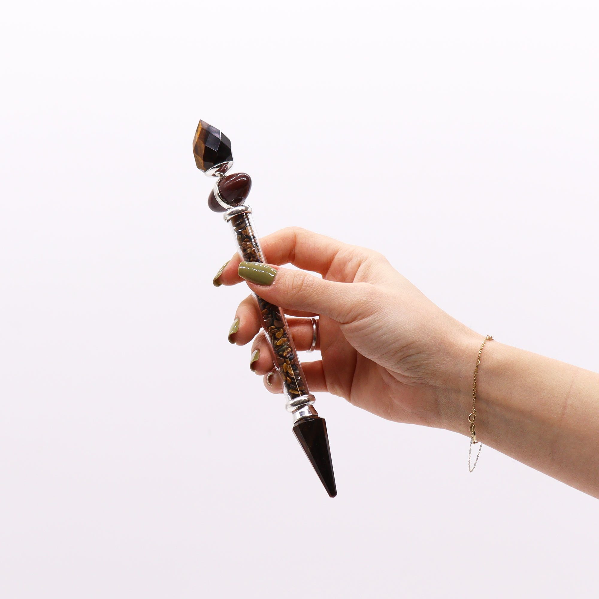 Shiva Lingam Magic Wand - Tiger Eye - Confidence - Image 3