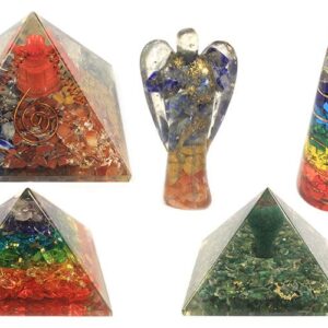 Orgonite Pyramid - Om Chakra - 70 mm