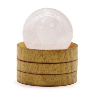 Gemstone Sphere 40mm - Clear Quartz with Stand