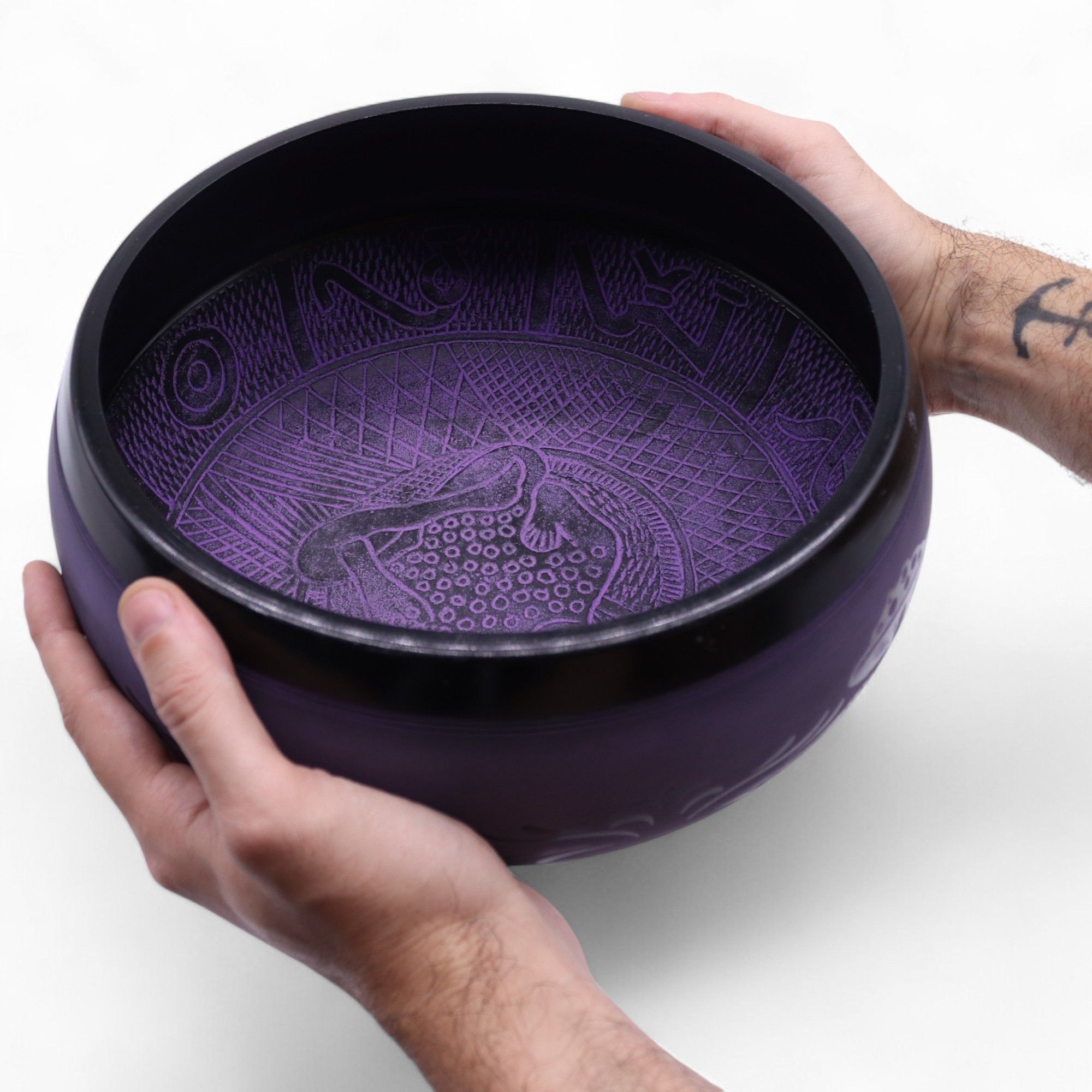 Extra Loud - Mushroom Singing Bowl - Purple Haze (23x10.5cm, 1.3kg) - Image 11