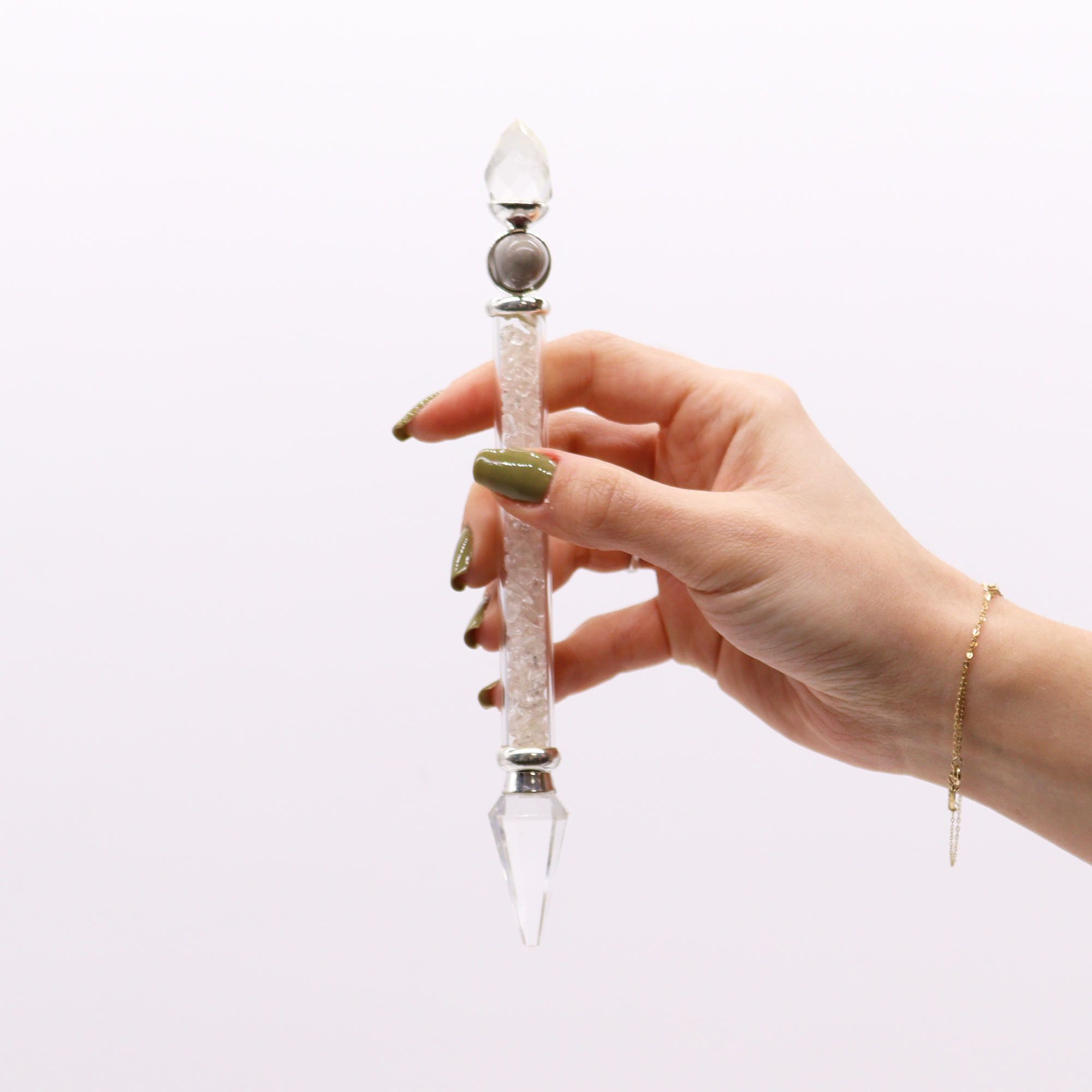 Shiva Lingam Magic Wand - Rock Quartz - Wisdom - Image 2