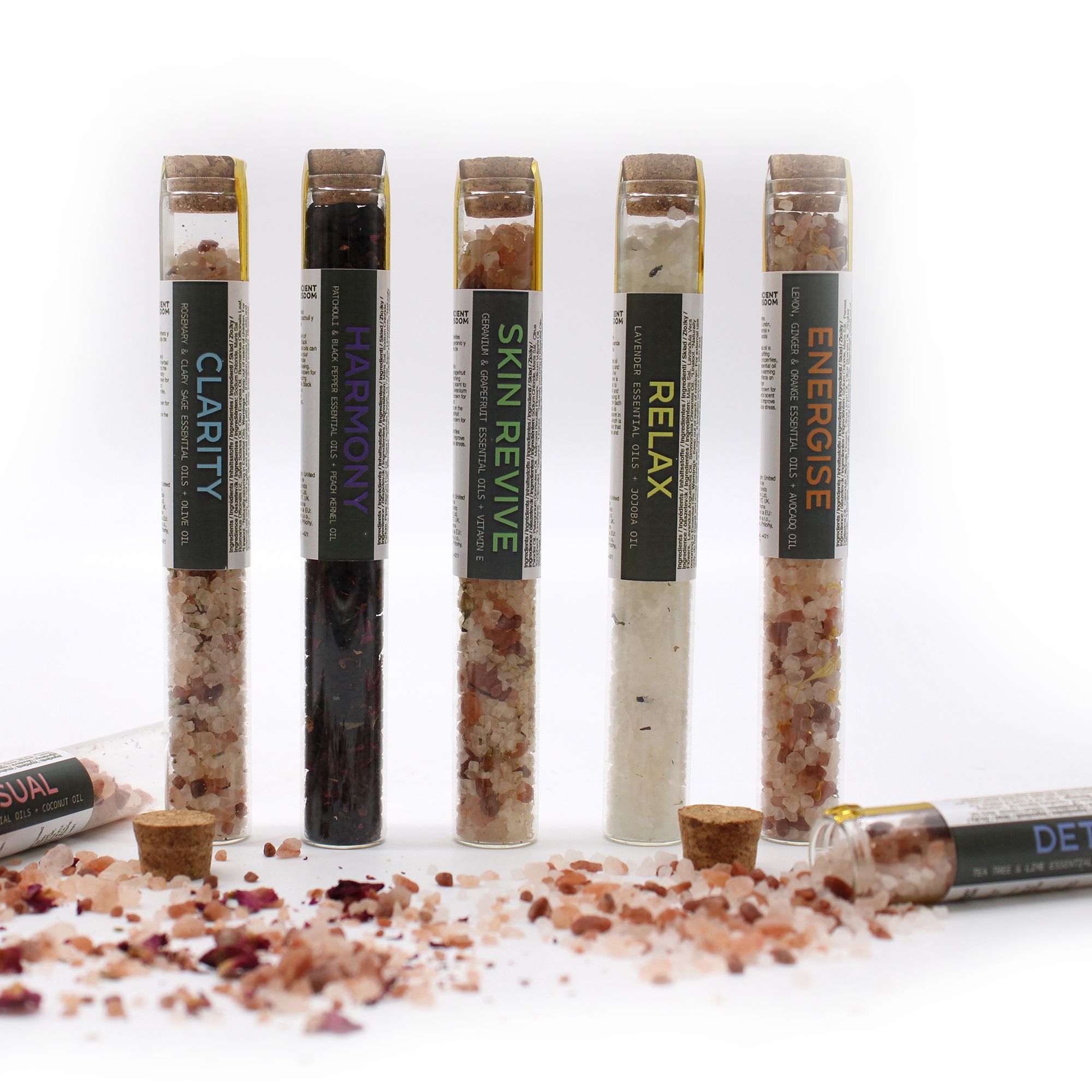 Bath Salts in Vials - Gift Pack of 7 - Image 3