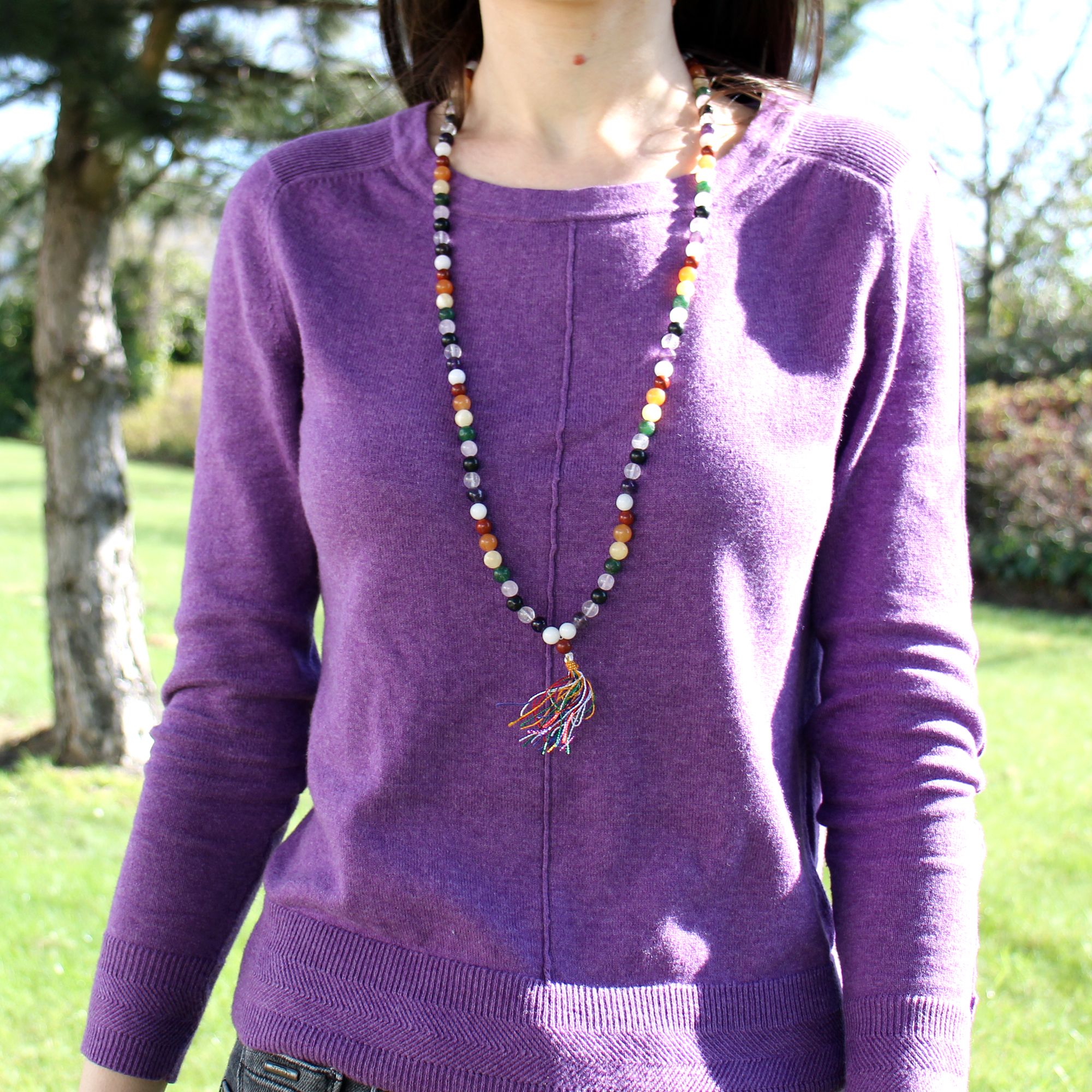 108 Bead Mala - Amethyst - Image 4