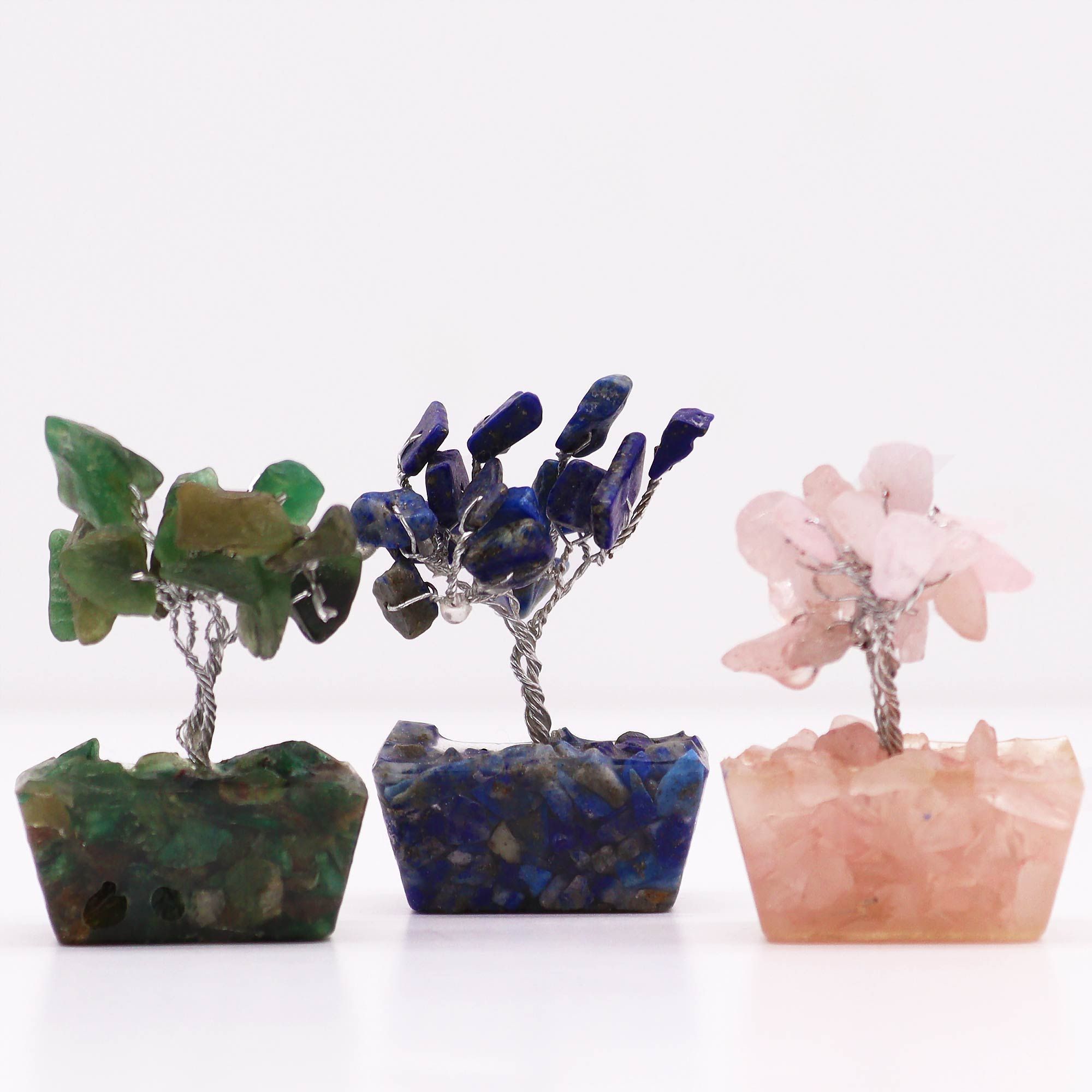 Box of 12 Mini Gemstone Trees On Orgonite Base - Assorted Mix (15 stones) - Image 7