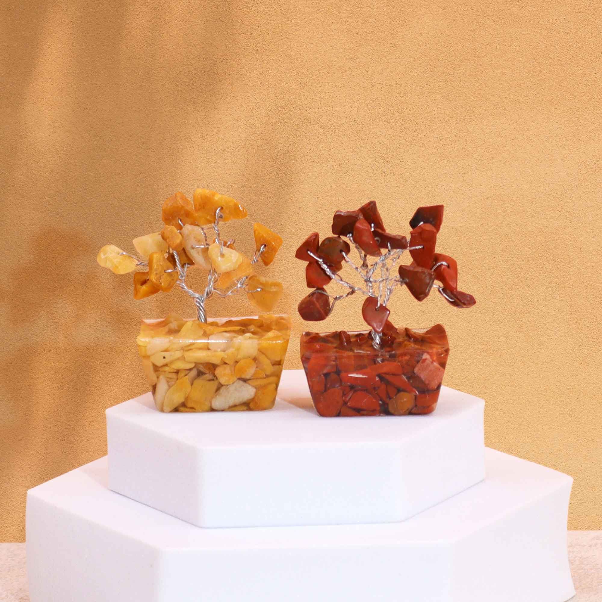 Box of 12 Mini Gemstone Trees On Orgonite Base - Assorted Mix (15 stones) - Image 4