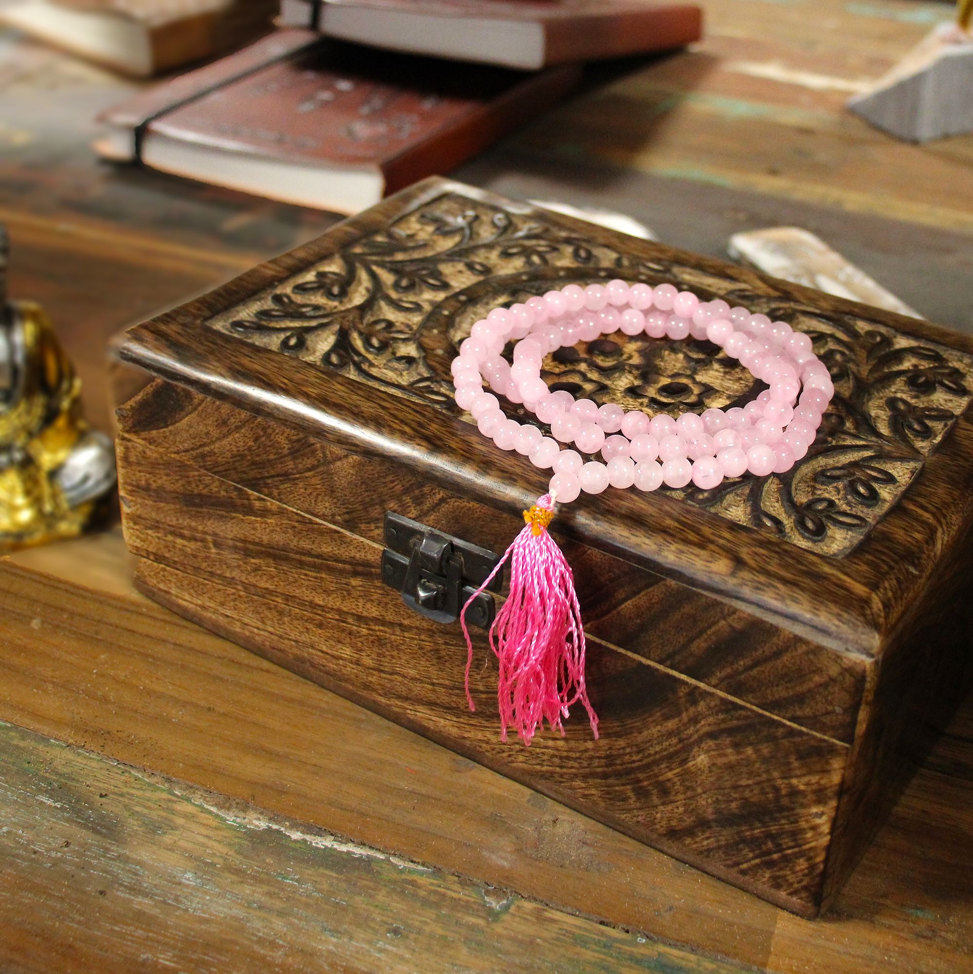 108 Bead Mala - Rose Quartz - Image 5