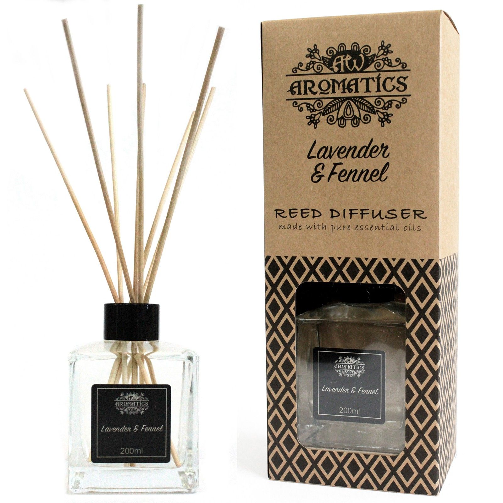 200ml Lavender & Fennel Essential Oil Reed Diffuser - Image 7