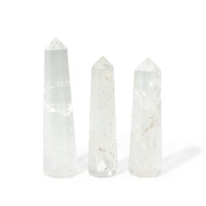 Gemstone Six Face Obelisk Point approx 11cm  - Clear Quartz