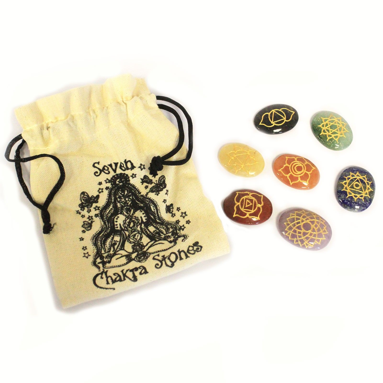Lrg Stones Chakra Set ( oval shape ) - Image 2
